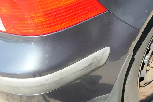 VW Golf 4 Limousine Stoßstange hinten Heckstoßstange Stoßfänger grau LC7V (171129)