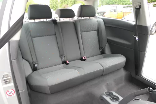 VW Polo 9N 9N3 Sitz Rückbank Sitzfläche Sitze 3 Punkt Gurt hinten mit Kopfstütze (171163)