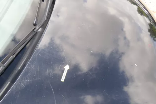 VW Polo 9N Motorhaube Klappe Haube vorne schwarz L041 bis ca. Bj. 2004 (171181)