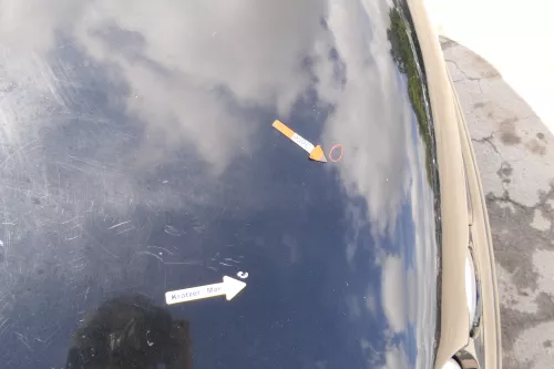 VW Polo 9N Motorhaube Klappe Haube vorne schwarz L041 bis ca. Bj. 2004 (171181)