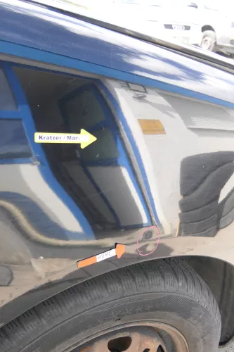 VW Polo 9N Kotflügel vorne rechts schwarz L041 bis ca.Bj.2004 (171183)