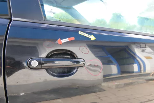 VW Polo 9N 9N3 Tür vorne rechts Beifahrertür 2/3-Türer schwarz L041ohneAnbauteil (171184)