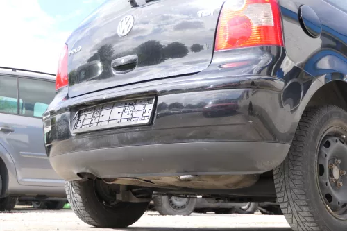 VW Polo 9N 9N3 Stoßstange Heckstoßstange hinten schwarz L041 (171189)