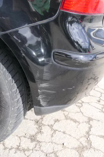 VW Polo 9N 9N3 Stoßstange Heckstoßstange hinten schwarz L041 (171189)