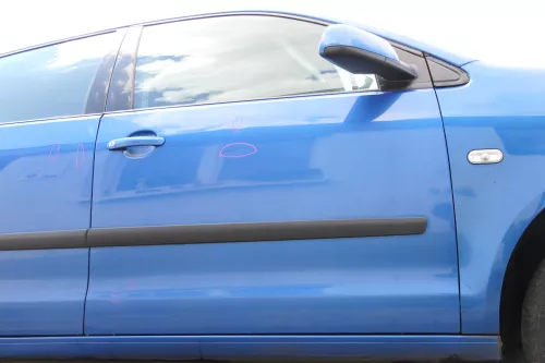 VW Polo 9N 9N3 Tür vorne rechts Beifahrertür 4/5-Türer blau LA5M ohneAnba