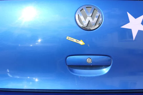 VW Polo 9N3 9N Heckklappe Kofferraumklappe Klappe blau LA5M - Scheibe (171203)