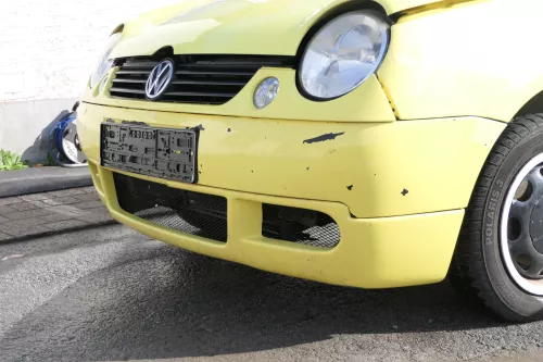 VW Lupo 6X Stoßstange vorne Frontstoßstange Stoßfänger gelb LD1B Sport (171239)