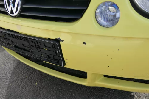 VW Lupo 6X Stoßstange vorne Frontstoßstange Stoßfänger gelb LD1B Sport (171239)