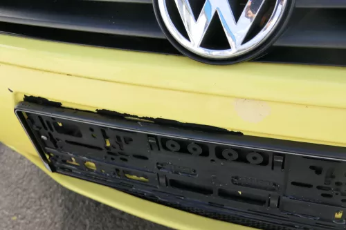 VW Lupo 6X Stoßstange vorne Frontstoßstange Stoßfänger gelb LD1B Sport (171239)