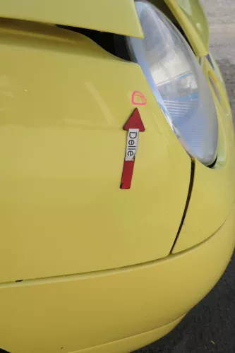 VW Lupo Kotflügel vorne rechts gelb LD1B (171241)