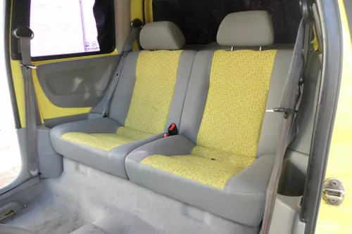 VW Lupo Seat Arosa Sitz Rückbank Sitzfläche für Kopfstützen gelb grau (171251)