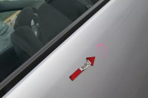 VW Fox 5Z Tür vorne rechts Beifahrertür silber LA7W grau (171259)