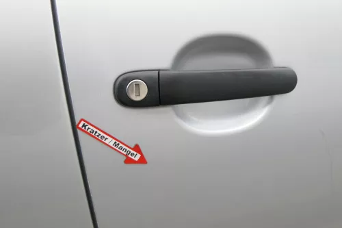 VW Fox 5Z Tür vorne rechts Beifahrertür silber LA7W grau (171259)