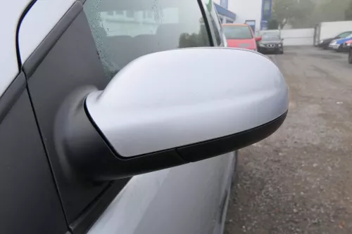 VW Fox 5Z manueller Spiegel Außenspiegel + Glas links silber grau LA7W