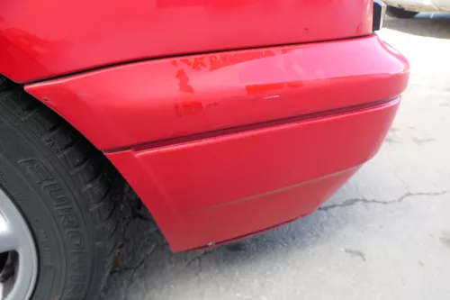 VW Golf 3 auch Cabrio Stoßstange vorne Stoßfänger vorn rot LP3G lackiert (171271)