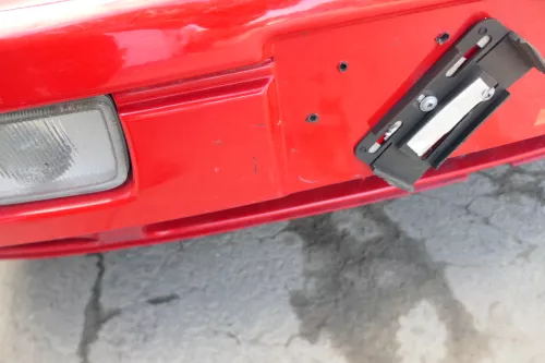 VW Golf 3 auch Cabrio Stoßstange vorne Stoßfänger vorn rot LP3G lackiert (171271)