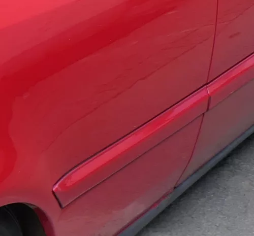 Golf 3 1H Leiste Zierleiste Seite hinten rechts rot LP3G 2/3-Türer lackier