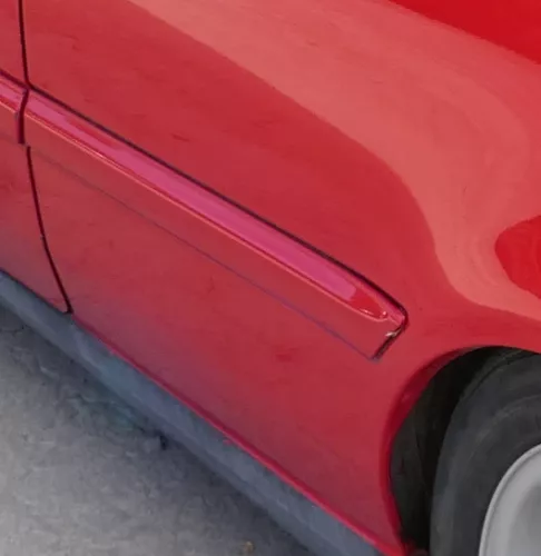 Golf 3 1H Leiste Zierleiste Seite hinten links rot LP3G 2/3-Türer lackier