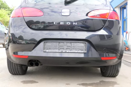 Seat leon 1P Stoßstange Heckstoßstange hinten schwarz LC9Z metallic