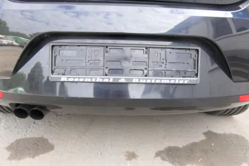 Seat leon 1P Stoßstange Heckstoßstange hinten schwarz LC9Z metallic (171329)