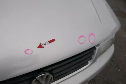 VW Polo 6N Motorhaube Klappe vorn vorne silber LB7Z (171399)