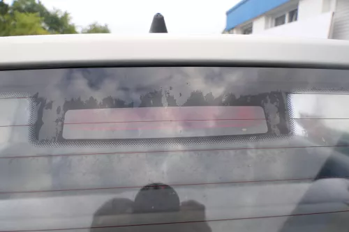 VW Polo 6N Heckklappe Klappe hinten Kofferraumklappe mit Scheibe silber LB7Z (171405)