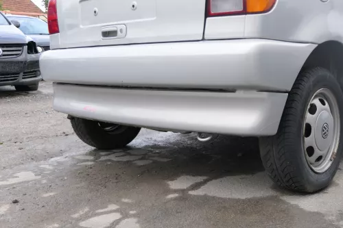 VW Polo 6N Stoßstange hinten 2-geteilte Heckstoßstange silber LB7Z Stoßfänger (171406)