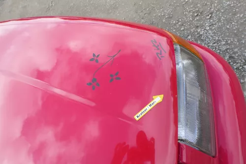 VW Caddy 9K Polo Variant 6Kv Kombi Motorhaube vorne rot LY3D Klappe Haube (171475)