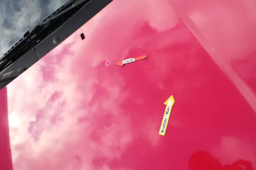 VW Caddy 9K Polo Variant 6Kv Kombi Motorhaube vorne rot LY3D Klappe Haube (171475)