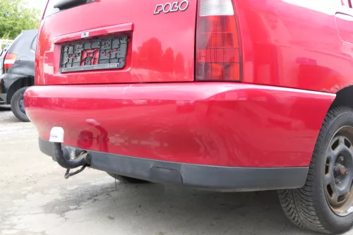 VW Polo Kombi Variant Stoßstange hinten Heckstoßstange rot LY3D (171483)