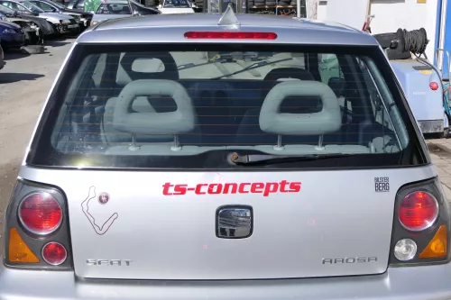 Arosa 6H Heckklappe Klappe hinten Kofferraumklappe grau silber LS7N Facelfift