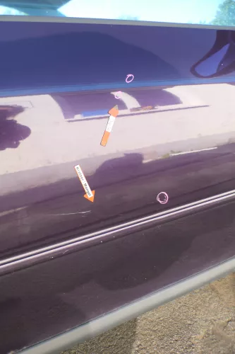 Audi A3 8L Tür Türblatt vorne rechts Beifahrertür lila merlin LZ3W  2/3-Türer (171522)