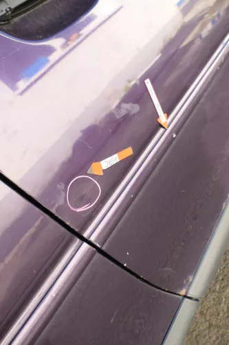 Audi A3 8L Tür Türblatt vorne rechts Beifahrertür lila merlin LZ3W  2/3-Türer (171522)