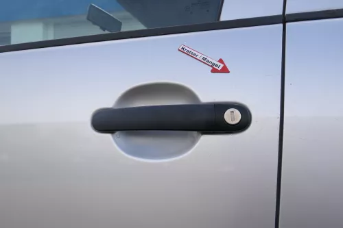 Fabia 6Y Kombi + Limousine Tür vorne links Fahrertür grau LF7T silber ohneAnba (171565)