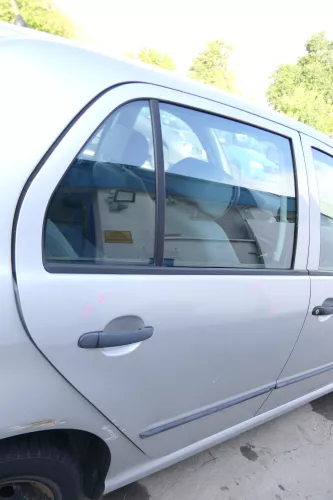 Skoda Fabia 6Y Limousine Schrägheck Tür hinten rechts grau silber LF7T diamantsi (171568)