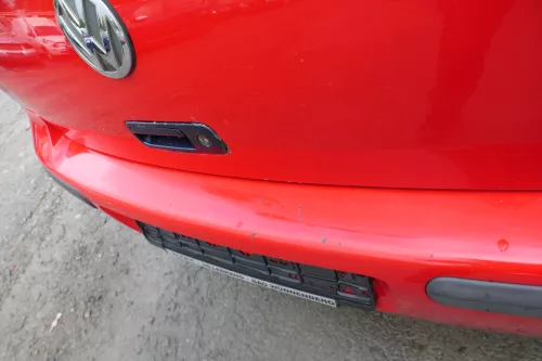 VW Golf 4 Limousine Stoßstange hinten Heckstoßstange Stoßfänger rot LP3G (171600)