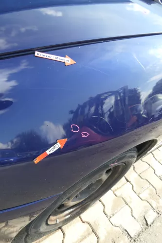 Seat Ibiza 6K Vario Kotflügel vorne links blau LB5N Facelift 1999-2002 (171606)