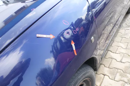 Seat Ibiza 6K Vario Kotflügel vorne links blau LB5N Facelift 1999-2002 (171606)