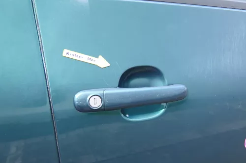 Sharan 7M Alhambra Tür rechts vorne Beifahrertür bis Bj1999 ohne Anbau grün LC6P (171630)