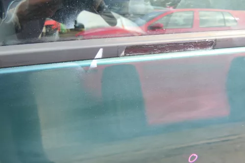 Sharan 7M Alhambra Tür links vorne Fahrertür grün LC6P bis Bj1999 ohne Anbaute (171633)