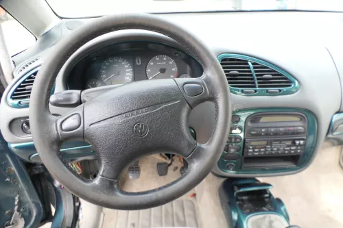 VW Sharan Alhambra Lenkrad 4-Speichen 7M0419091BL Leder Lederlenkrad Mängel (171647)