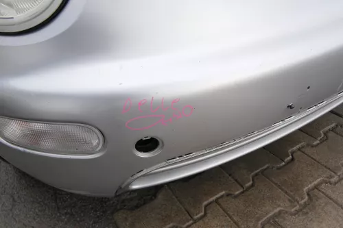 VW New Beetle 9C Stoßstange vorne Stoßfänger vorn silber grau LG9R (171718)