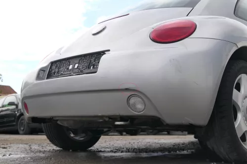 VW New Beetle 9C Stoßstange hinten Stoßfänger grau silber LG9R Heckstoßfänger (171732)