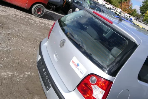 VW Polo 9N Fun Heckklappe Kofferraumklappe Klappe hinten silber LA7W metal (171771)