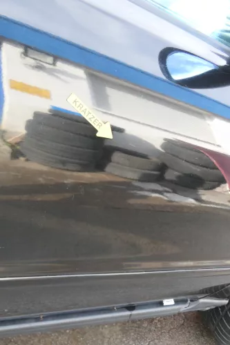 Audi A4 B5 Tür nur Türblatt vorn rechts Beifahrertür schwarz LY9B Kombi Limo (171810)