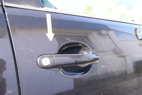 VW Polo 9N 9N3 Tür vorne rechts Beifahrertür 4/5-Türer schwarz LC9Z ohneAnbautei (171823)