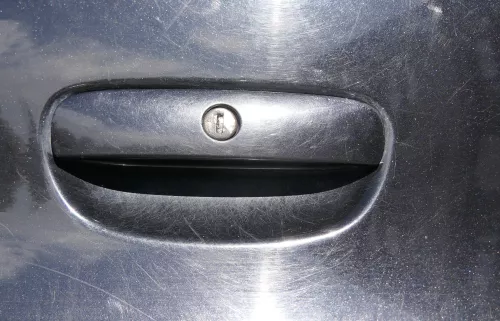 VW Polo 9N 9N3 Griff Heckkklappe Heckklappengriff schwarz L041