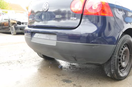 VW Golf 5 1K Limousine Stoßstange hinten Heckstoßstange blau LA5G (171925)