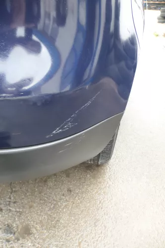 VW Golf 5 1K Limousine Stoßstange hinten Heckstoßstange blau LA5G (171925)