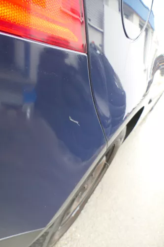 VW Golf 5 1K Limousine Stoßstange hinten Heckstoßstange blau LA5G (171925)